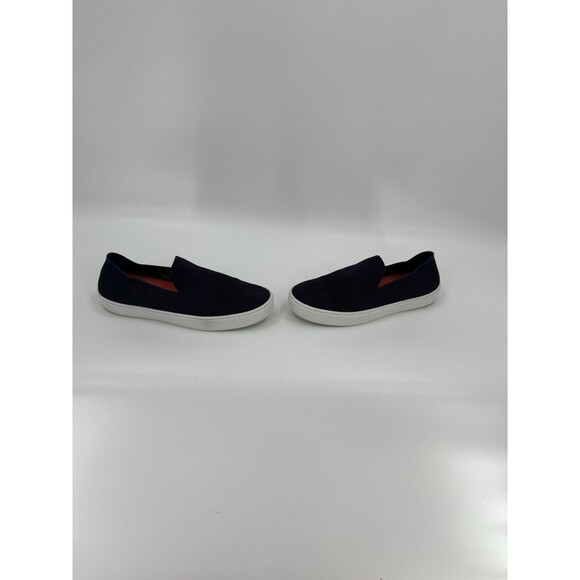 Rothy's The Sneaker Maritime Lattice Stitch Navy Slip On Shoes Women's Size 8.5 - Picture 3 of 15
